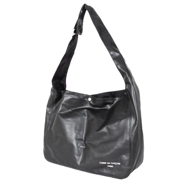 コムデギャルソン オムCOMME des GARCONS HOMME シンセティックレザーショルダーバッグ 黒 コムデギャルソン オムCOMME des GARCONS HOMME シンセティックレザー