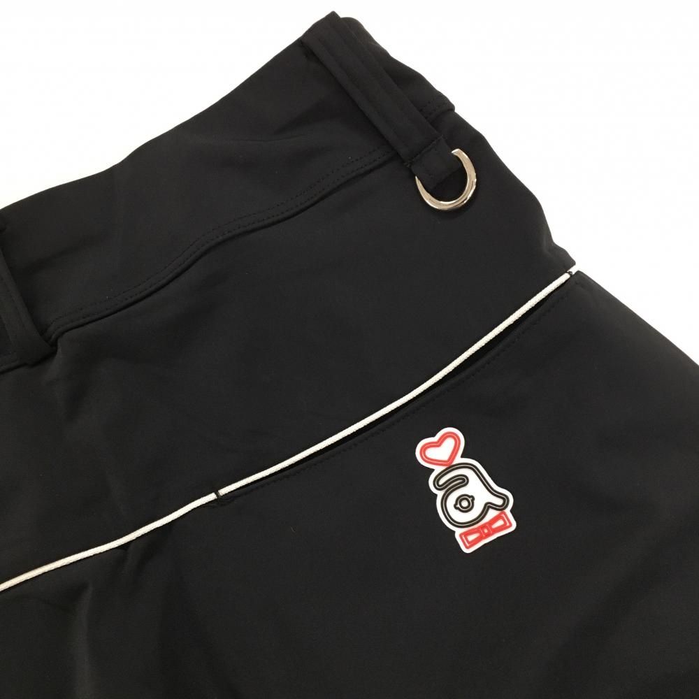 超美品】アルチビオ ナイロンスカート 黒 ウエストゴム ストレッチ