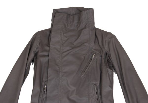 リックオウエンスRick Owens レザーハイネックラップライダース