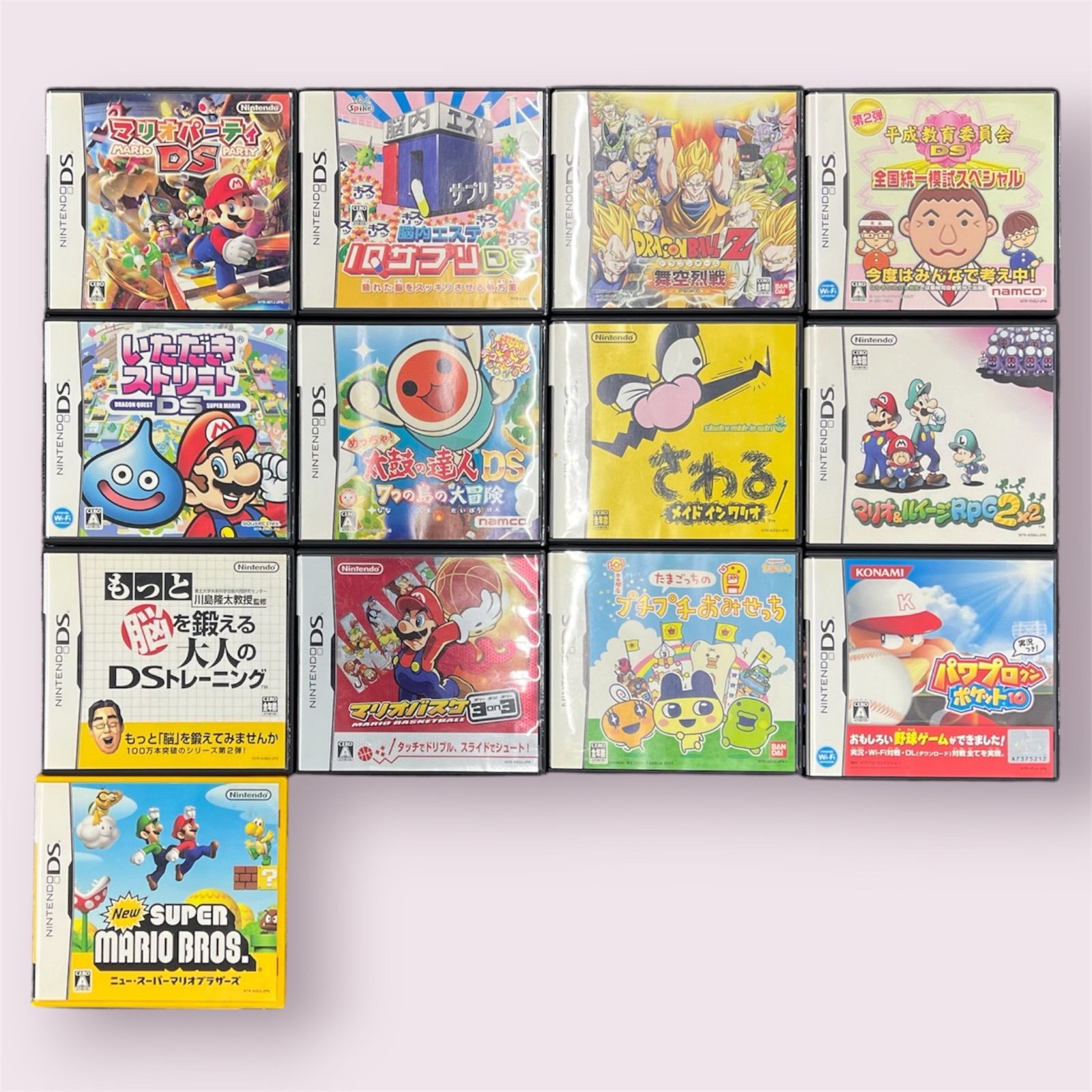 ニンテンドーDS ソフト 14本セット マリオ ドラゴンボール 太鼓の達人