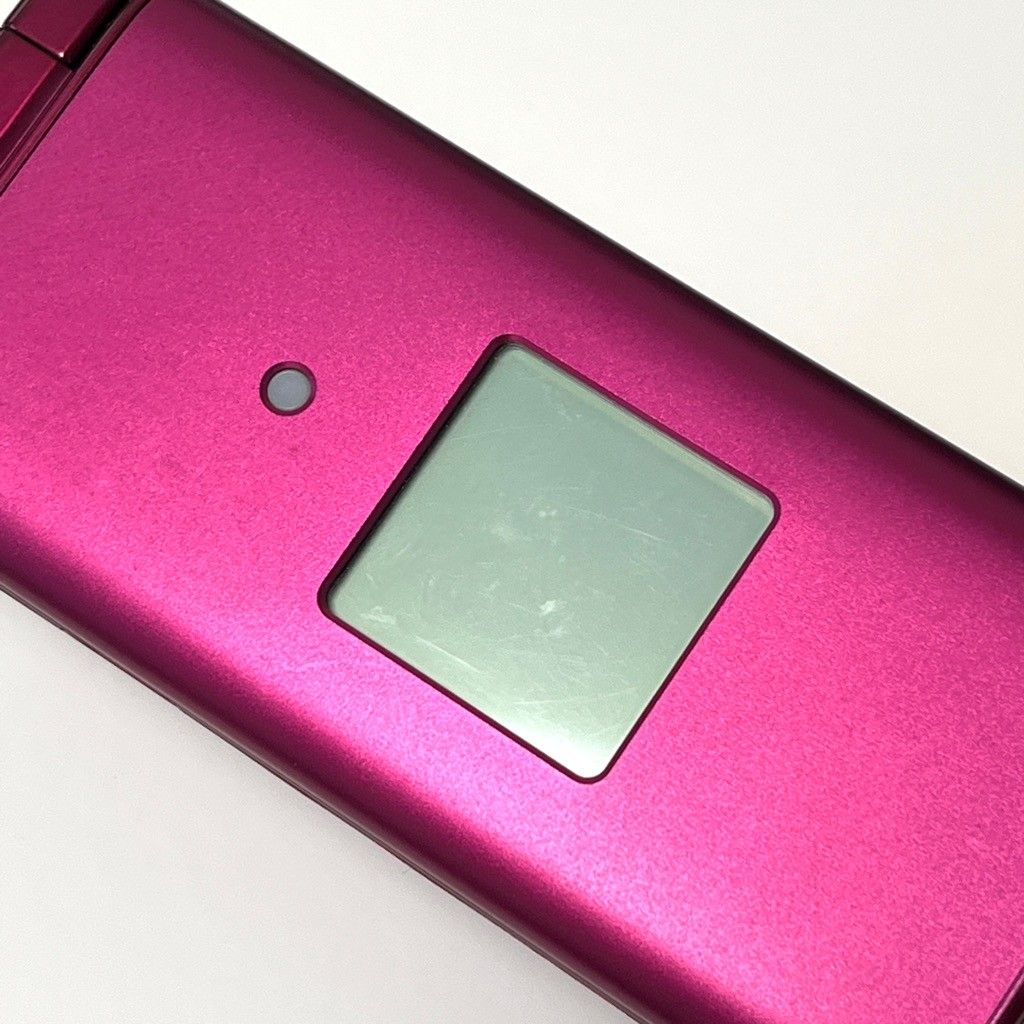 良品 かんたんケータイ KYF38 ワインレッド SIMロック解除済 - メルカリ