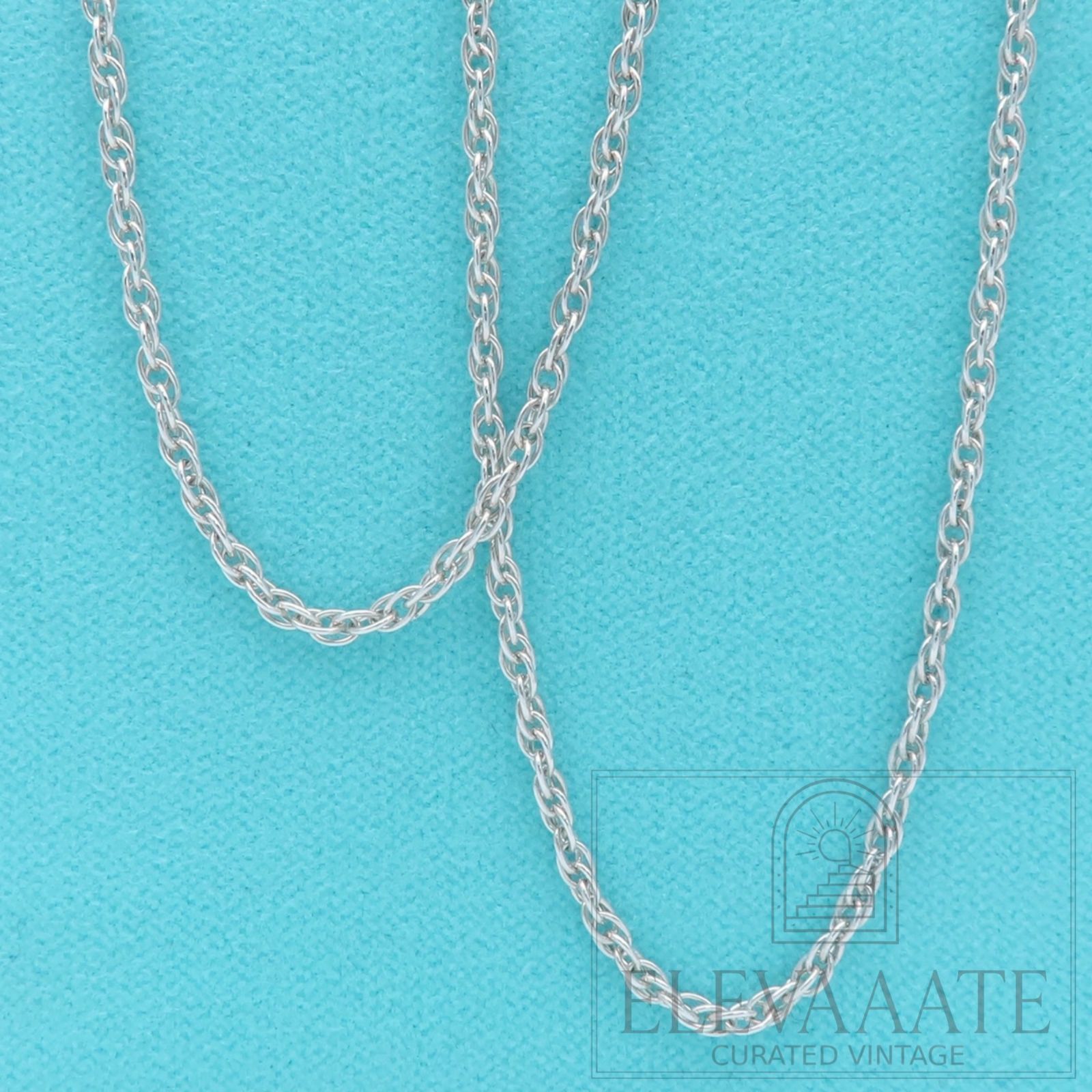 美品 Tiffany&Co. ティファニー スクリュー シルバー ネックレス チェーン 46㎝ SV925 RP131