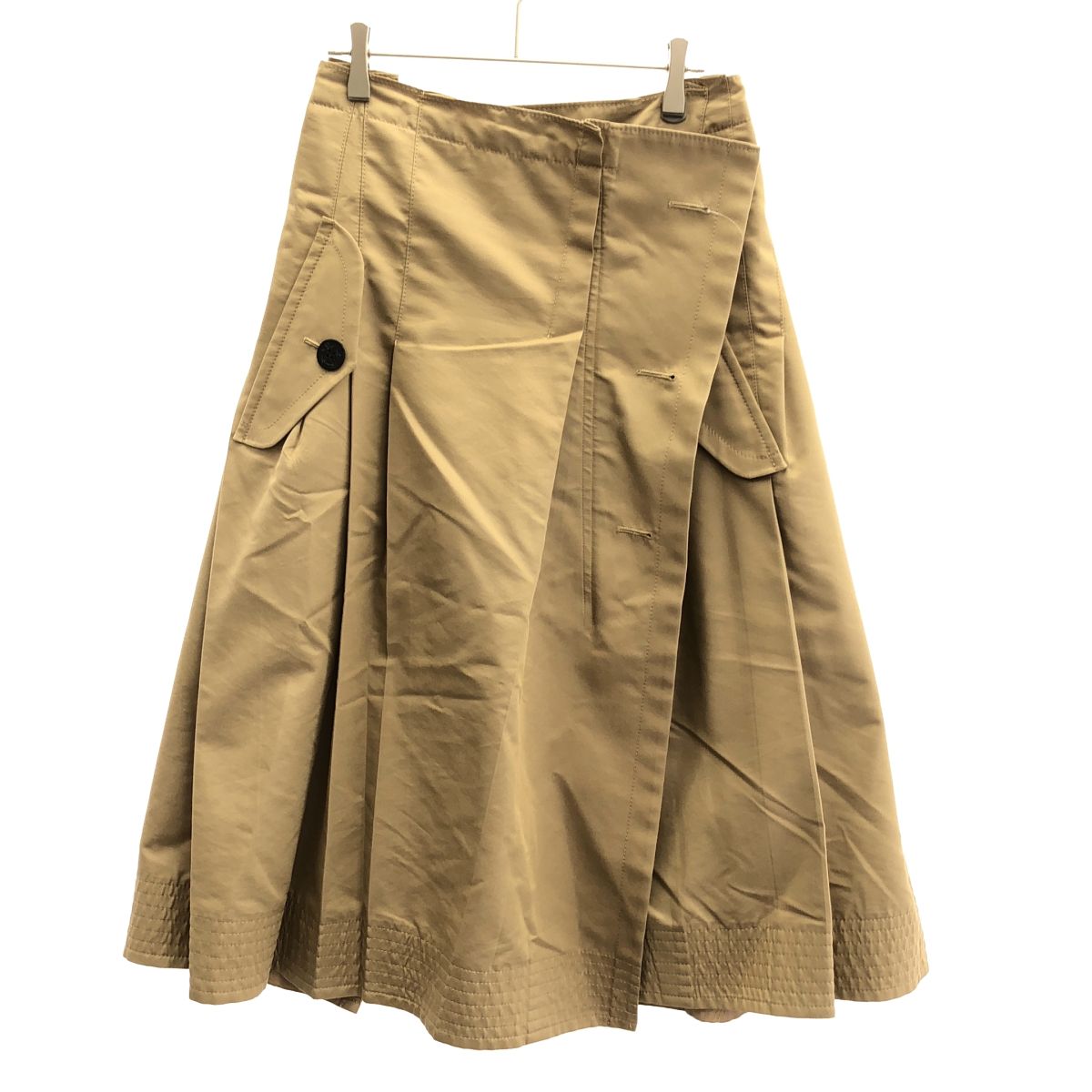 sacai サカイ 22SS コットンギャバジンミックスカート 22-05949