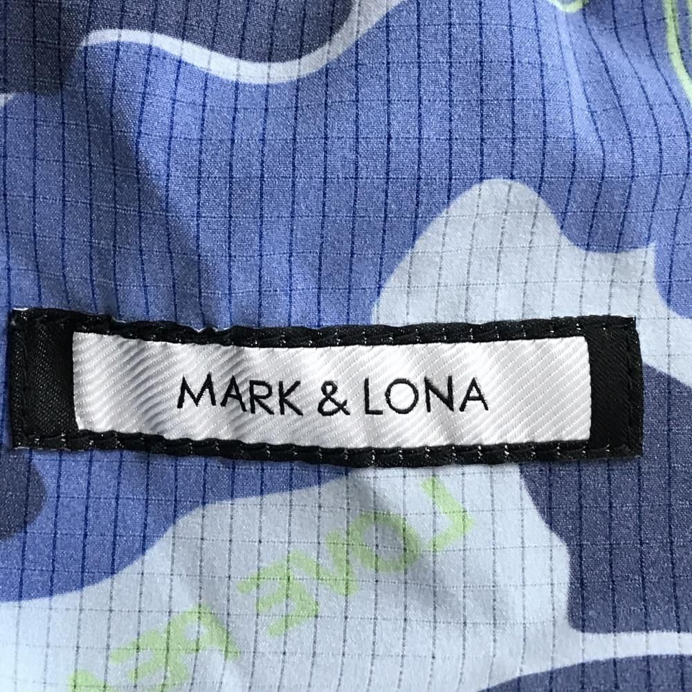 MARK&LONA マークアンドロナ ゴルフパンツ メンズ L 紺色 ロゴ ゴルフ