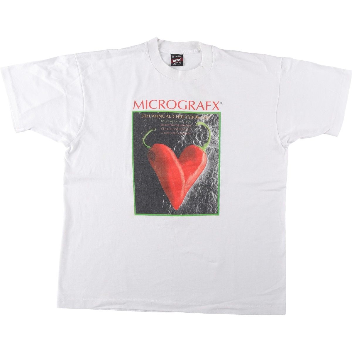 古着 90年代 フルーツオブザルーム FRUIT OF THE LOOM BEST アドバタイジングTシャツ USA製 メンズXL相当 ヴィンテージ/eaa661464