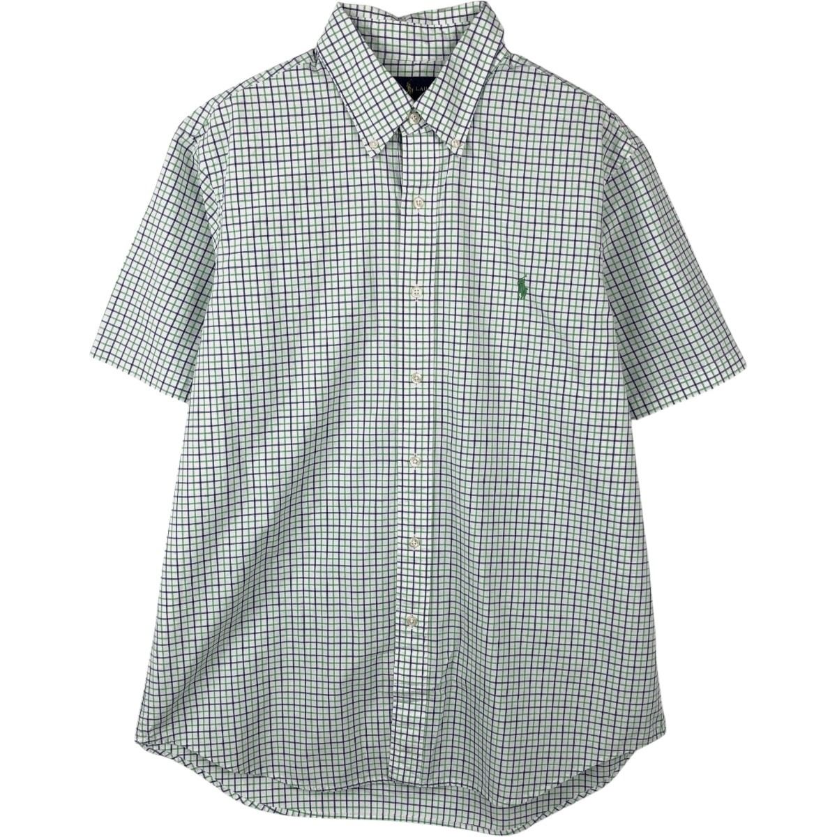 古着 ラルフローレン Ralph Lauren 半袖 ボタンダウン チェックシャツ メンズL相当/eaa665055 6,688円