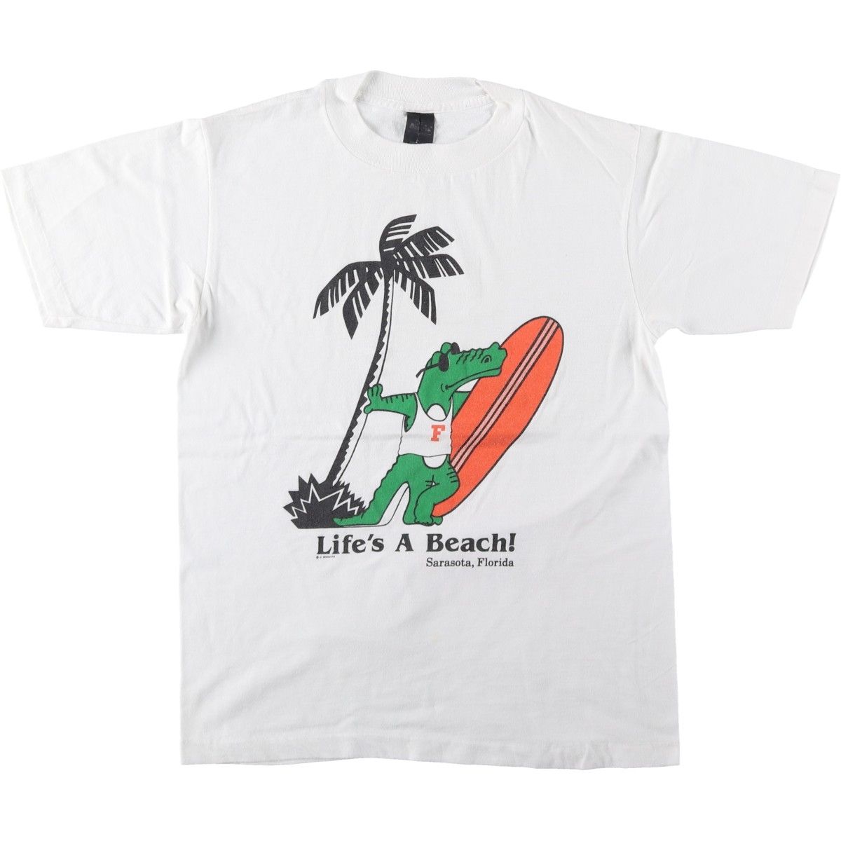 古着 80年代 アンビル Anvil アニマル柄 プリントTシャツ メンズL相当 ヴィンテージ/eaa661449