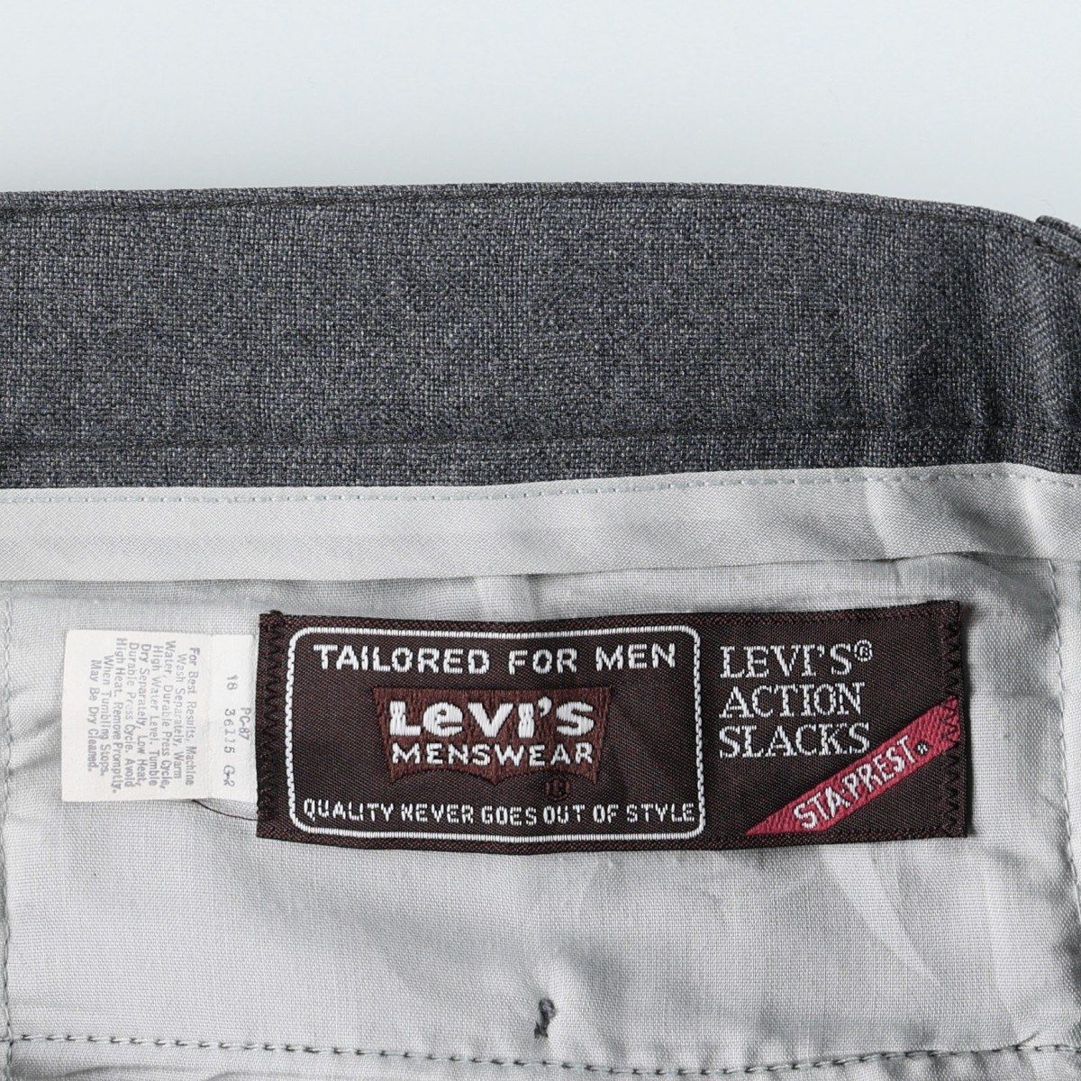 古着 ~90年代 リーバイス Levi's ACTION SLACKS STA-PREST スタプレ
