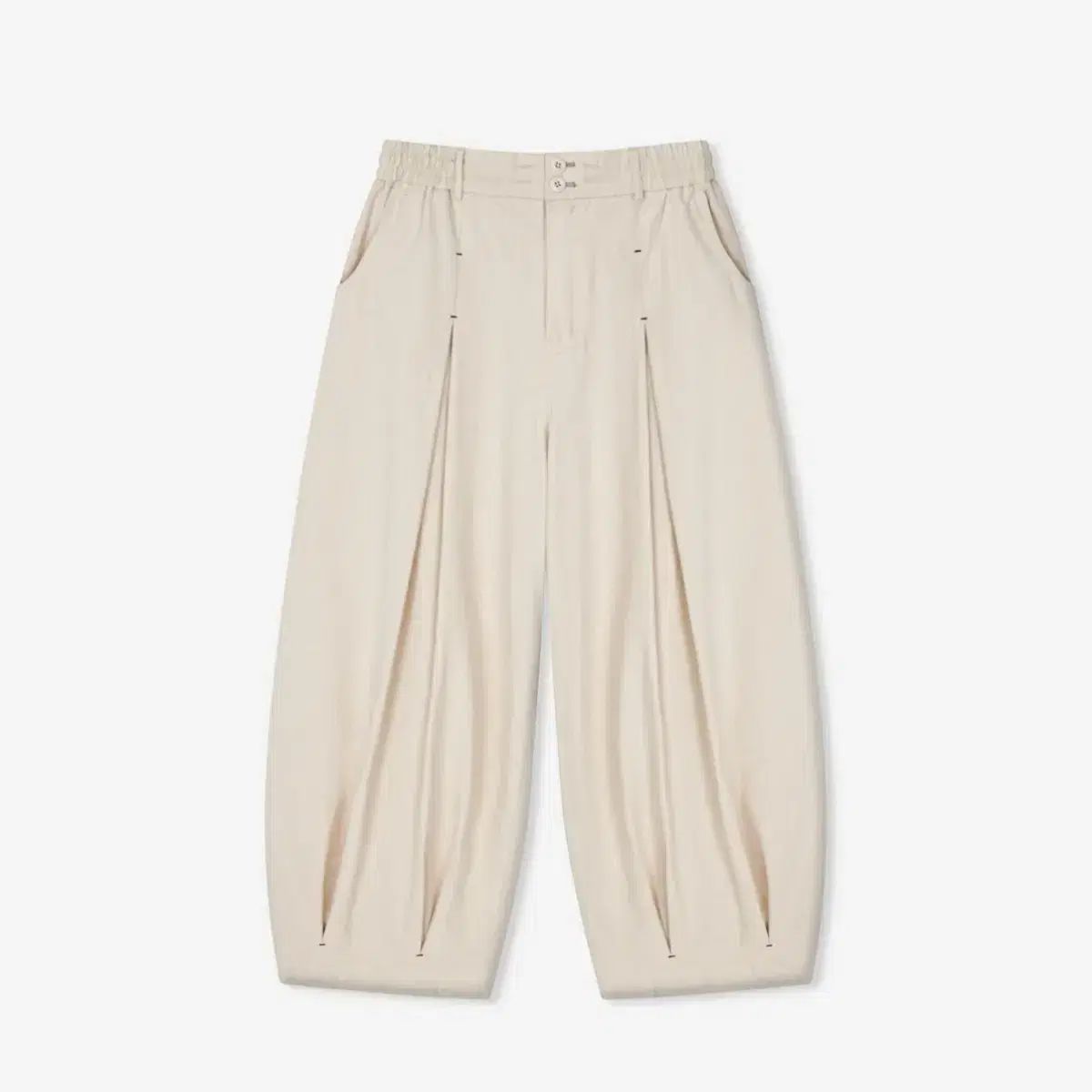 ANGLAN(アングラン) Unbalance Long Tuck バルーンパンツ アイボリー 6,725円