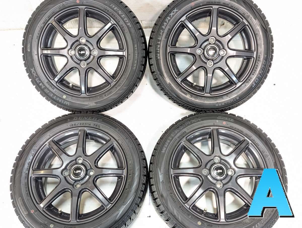 155/65R14 ダンロップ ウィンターマックス WM02 YLS 14x4.5 45 100-4穴