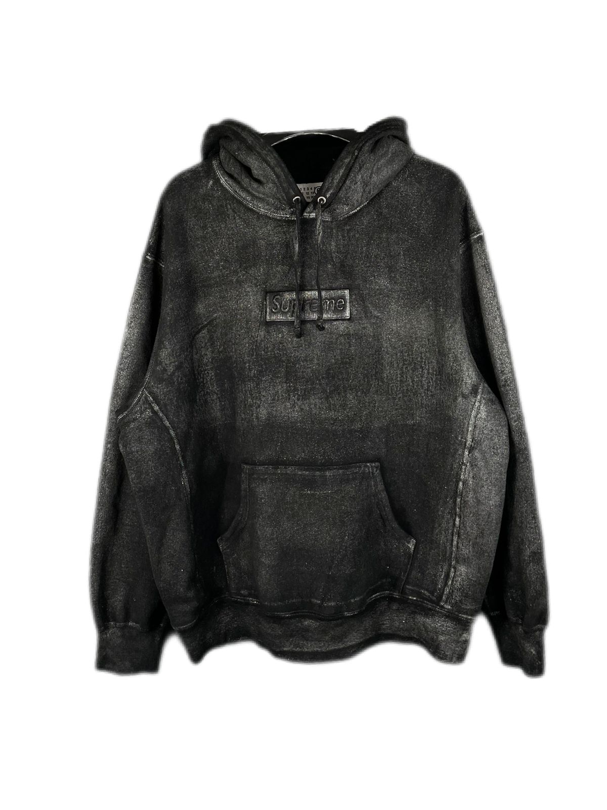 M シュプリーム X Maison Margiela メゾンマルジェラ 24SS フォイル ボックスロゴ フーデッド スウェットシャツ