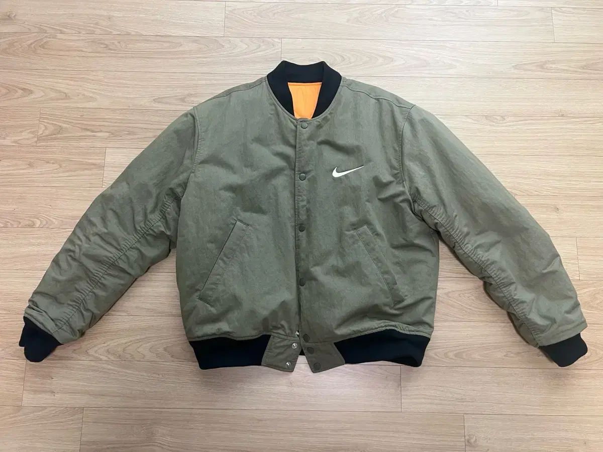 NIKE×ステューシー×LEE リバーシブル ジャケット オリーブ M