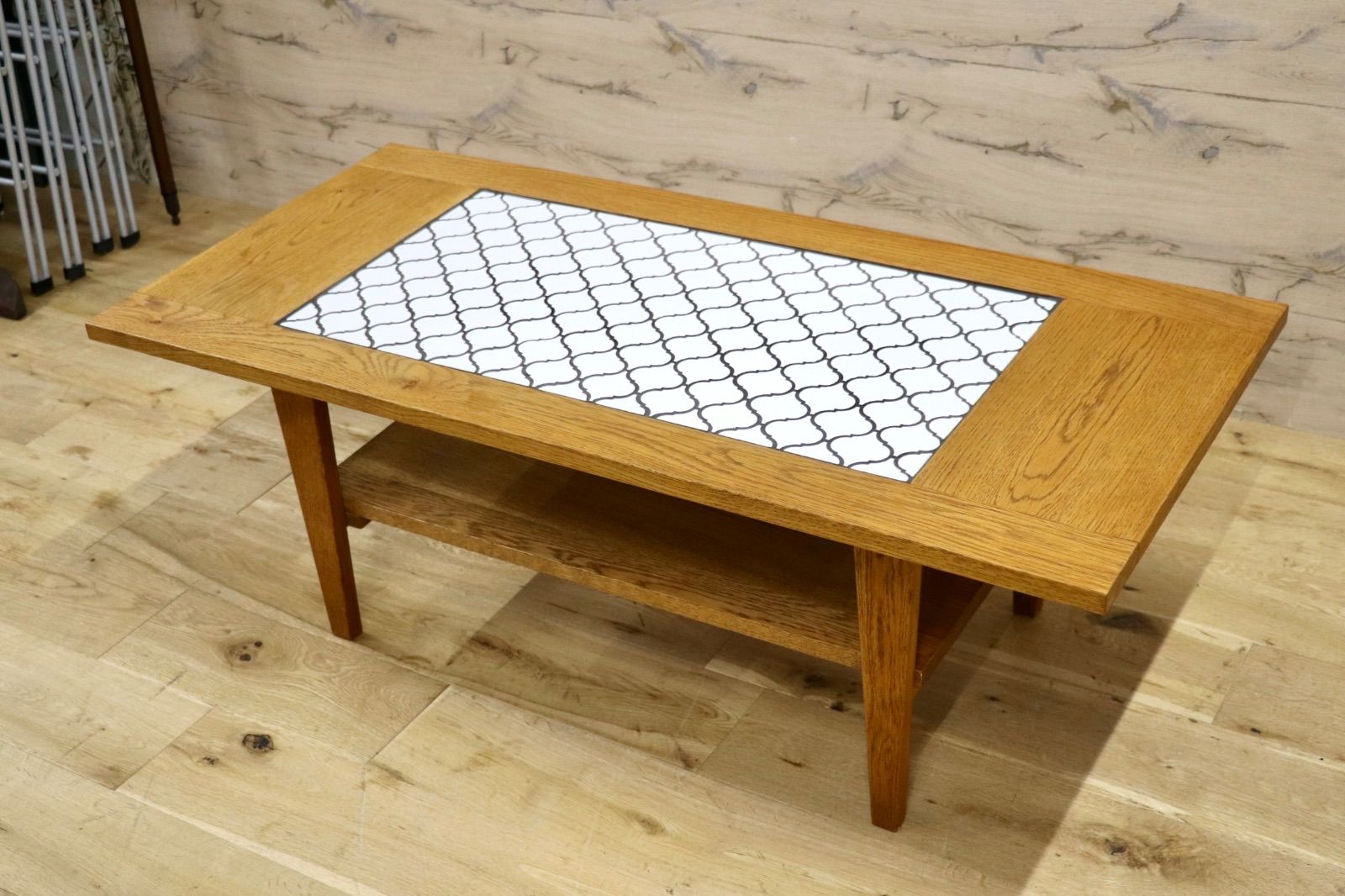 GMJH271○SWITCH / スウィッチ Tile Living Table センターテーブル リビングテーブル ホワイトオーク無垢材 モダン 展示品 28,470円