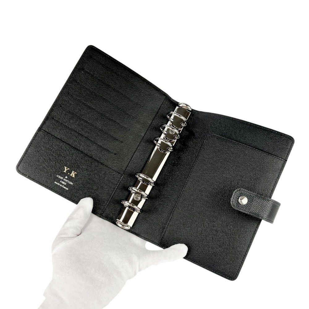 正規品☆ルイヴィトン　アジェンダＭＭ　ダミエグラフィット　黒　手帳カバー　財布 ルイヴィトン □美品□ アジェンダMM 手帳カバー システム手帳 6穴