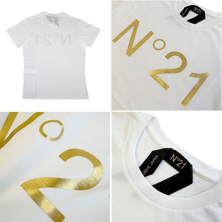 N°21 ヌメロ・ヴェントゥーノ N°21 n21f052 Tシャツ Tシャツ ロゴ