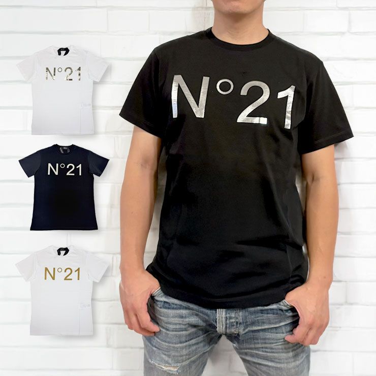 N°21 ヌメロ・ヴェントゥーノ N°21 n21f052 Tシャツ Tシャツ ロゴ