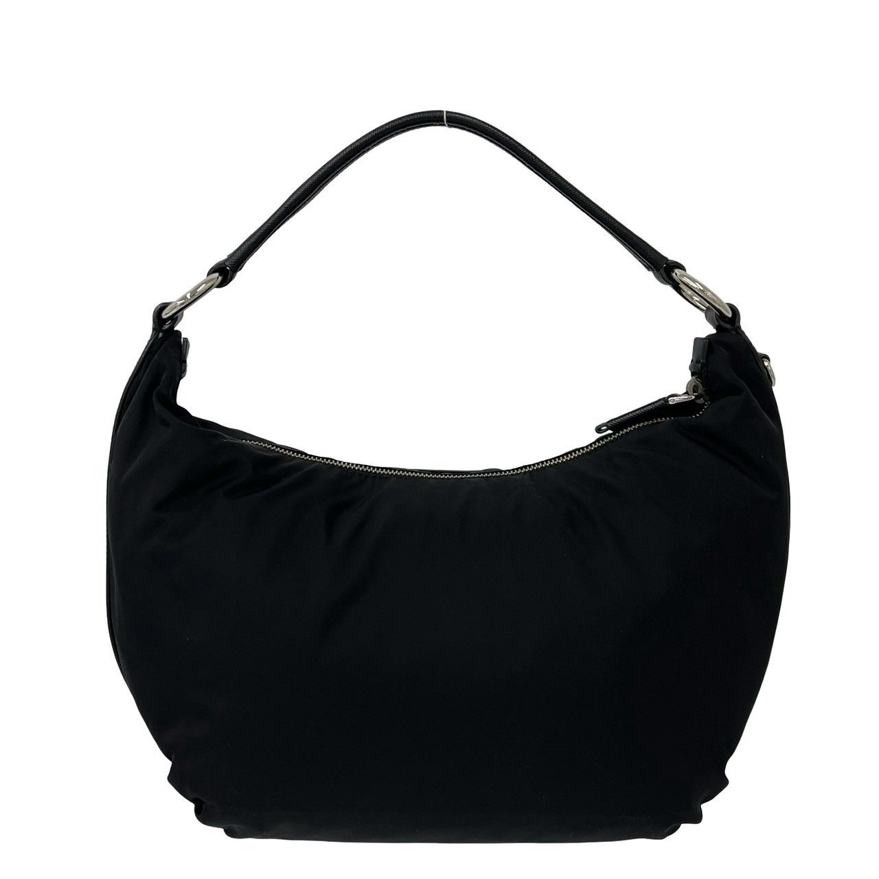 極 美品 希少品 PRADA プラダ 三角 ロゴ 金具 テスート ナイロン 