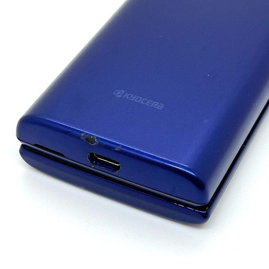良品】かんたんケータイ KYF38 ロイヤルブルー SIM解除済 - メルカリ