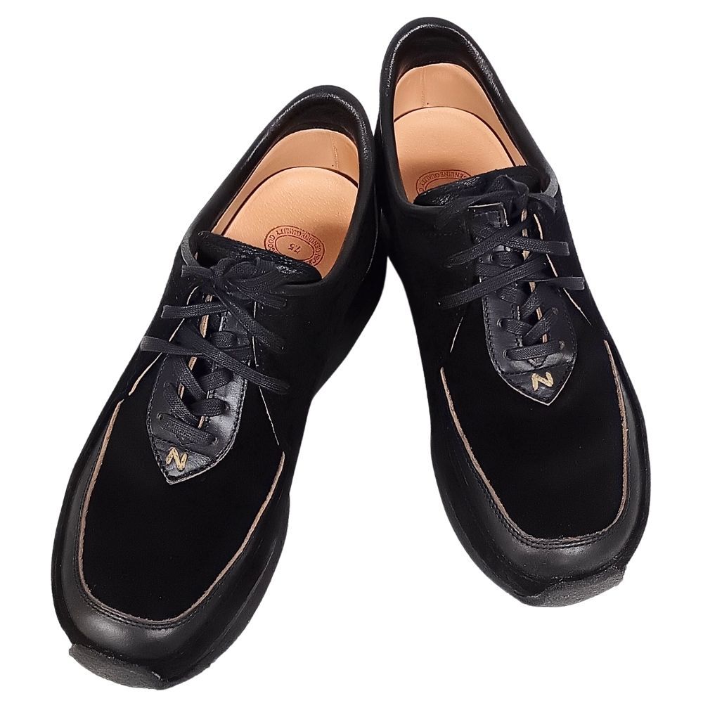 NICENESS ナイスネス NN-4402F16 OSCAR KUDU LEATHER TRAINER シューズ スニーカー ブラック サイズ7.5=26~26.5cm 正規品 / 41332 72,600円