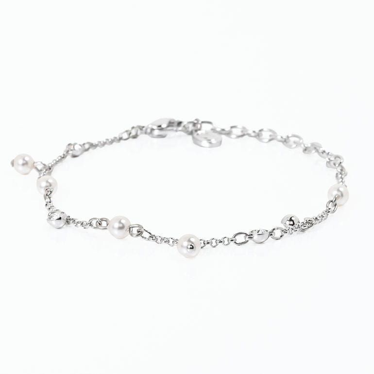 スワロフスキー SWAROVSKI ブレスレット Imber バングル クリスタルパール クリア シルバー レディース 5754242 ジュエリー アクセサリー