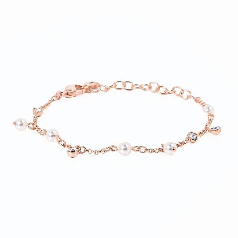 スワロフスキー SWAROVSKI ブレスレット Imber バングル クリスタルパール クリア 18Kローズゴールド レディース 5754243 ジュエリー アクセサリー