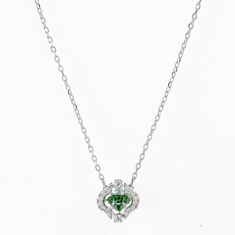 スワロフスキー SWAROVSKI ネックレス Una Angelic グリーン クリア シルバー レディース 5757785 ジュエリー アクセサリー ペンダント 14,476円