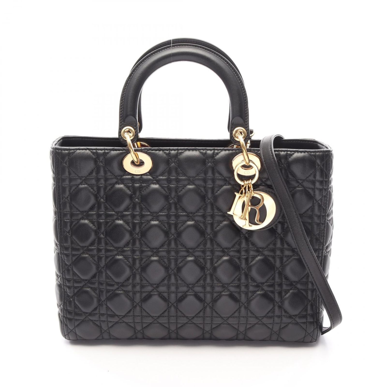 Dior ディオール レディディオール ラージ カナージュ 2WAY ハンドバッグ