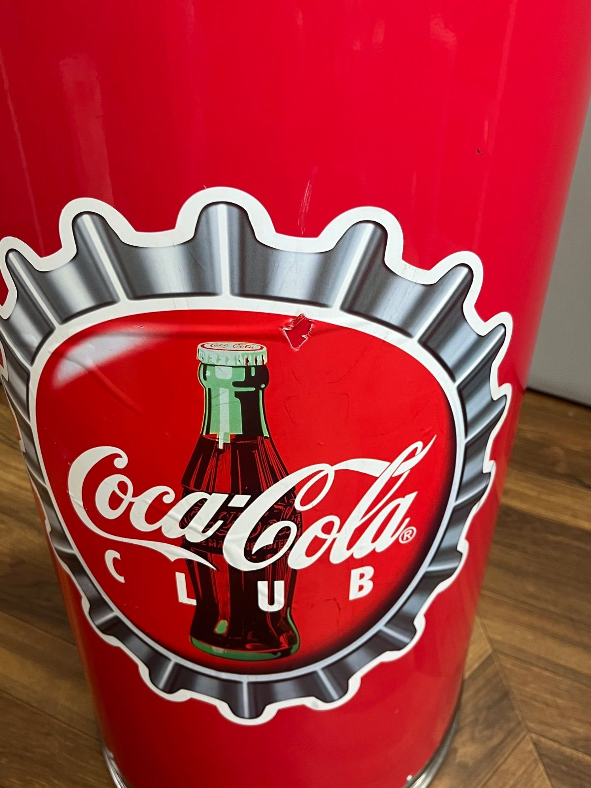 え*す様 非売品レトロ コカコーラ 蓋付きゴミ箱 ダストボックス マグネット付き KS335 【希少】 【非売品】Coca-Cola コカコーラ ダストボックス