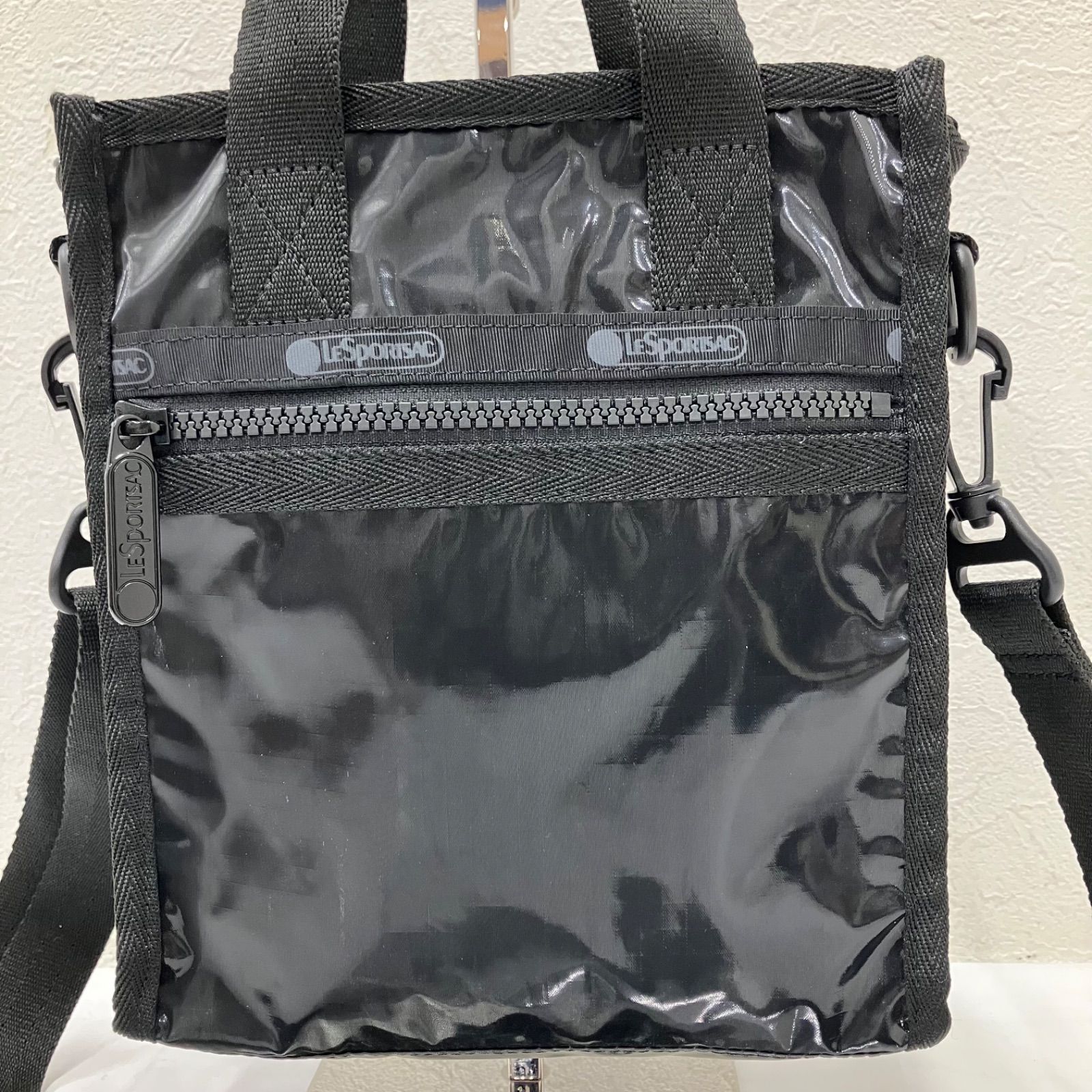 6735 【良品】 LeSportsac レスポートサック MINI N/S TOTE ブラック 