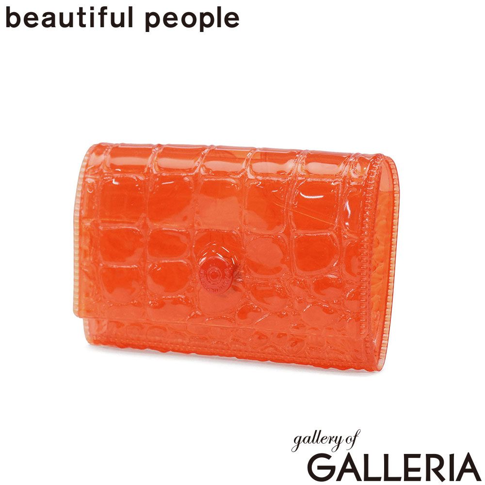 ビューティフルピープル コインケース かわいい 小銭入れ レディース beautiful people 小銭 財布 おしゃれ 小さめ 型押し クリア 透け感 PVC カード 日本製 nothing to hide 512000 pink