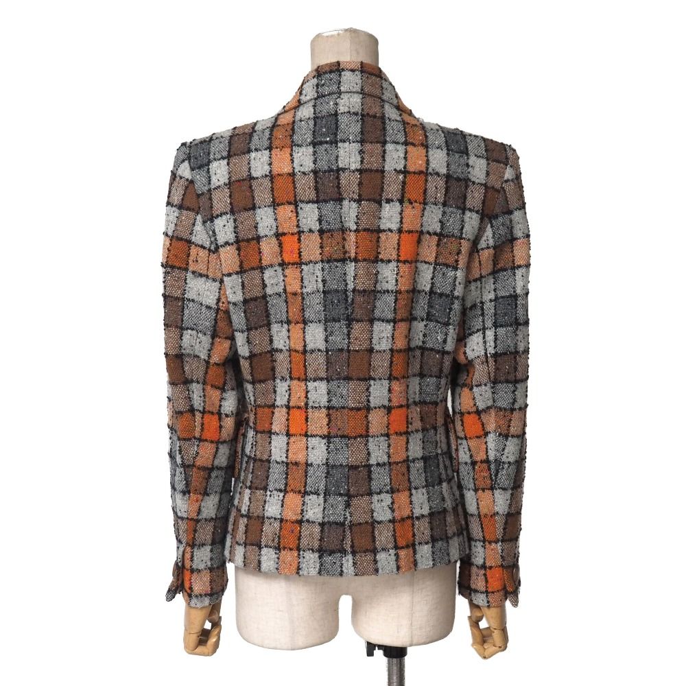 YVES SAINT LAURENT チェック柄ジャケット YVES SAINT LAURENT イヴ・サンローラン ヴィンテージ テーラード