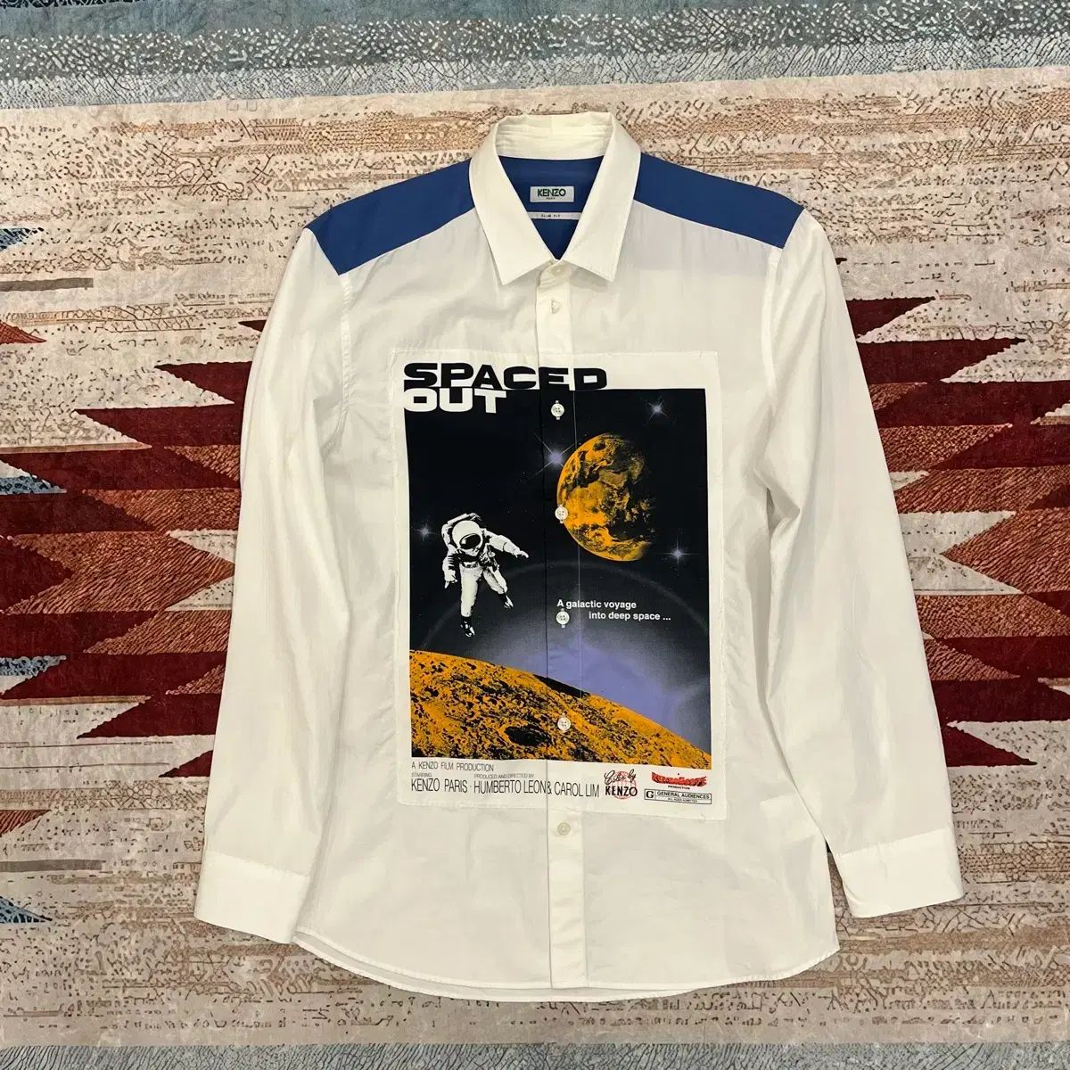KENZO スペース アウト プリンティング シャツ M/95 12,399円