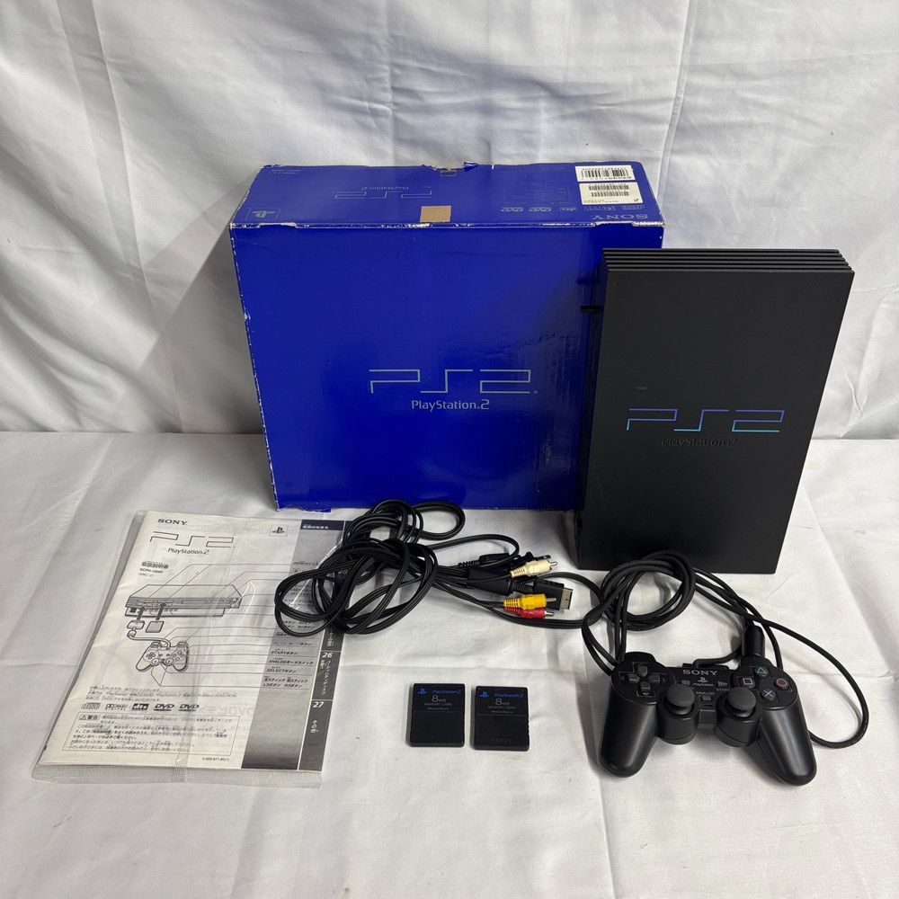 1256◆ゲーム機 PS2 SCPH-10000 本体 ブラック SONY 動作確認済み