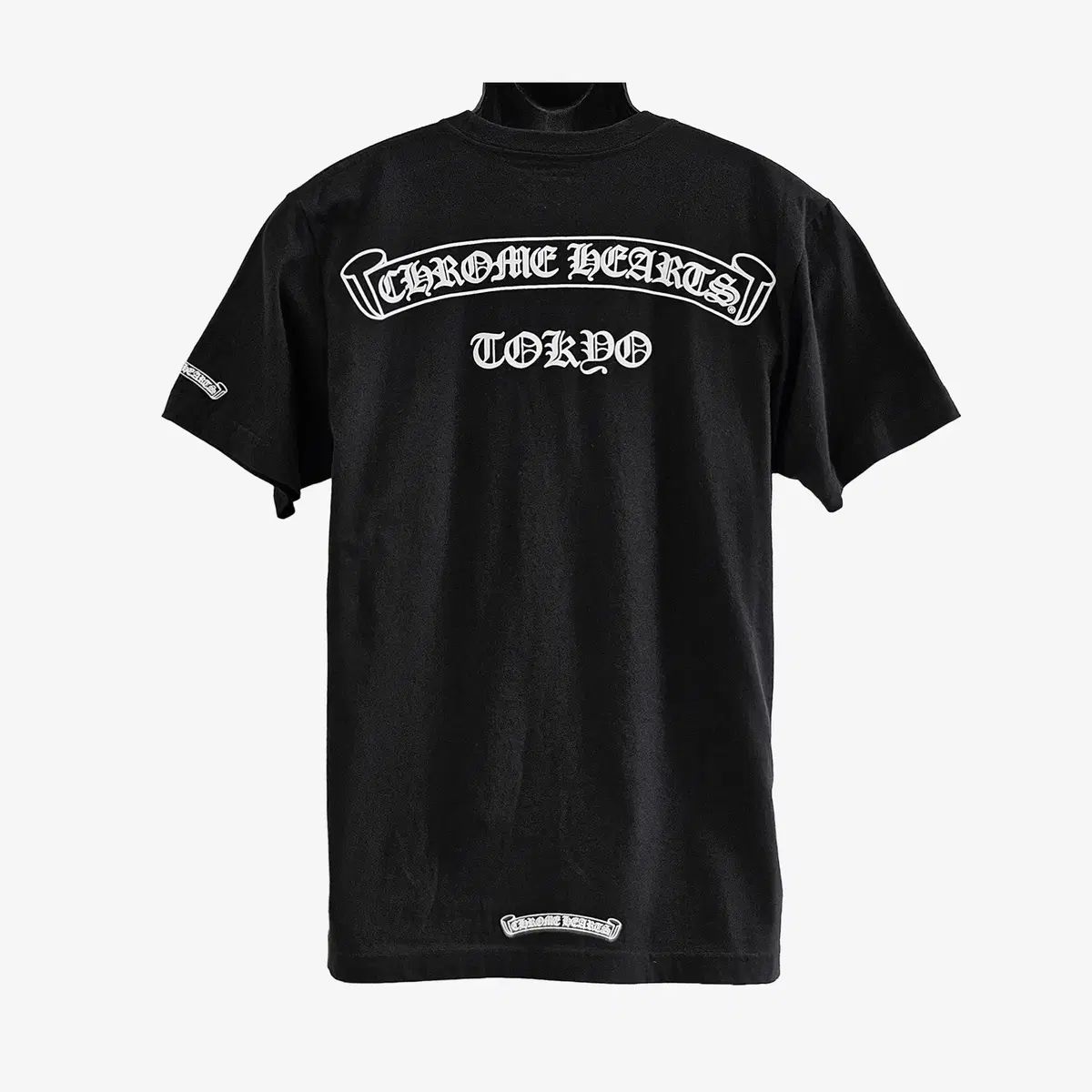 未使用 CHROME HEARTS クロムハーツ TOKYO 東京 スクロールラベル Tシャツ M ブラック 92RXKOAU 139,461円