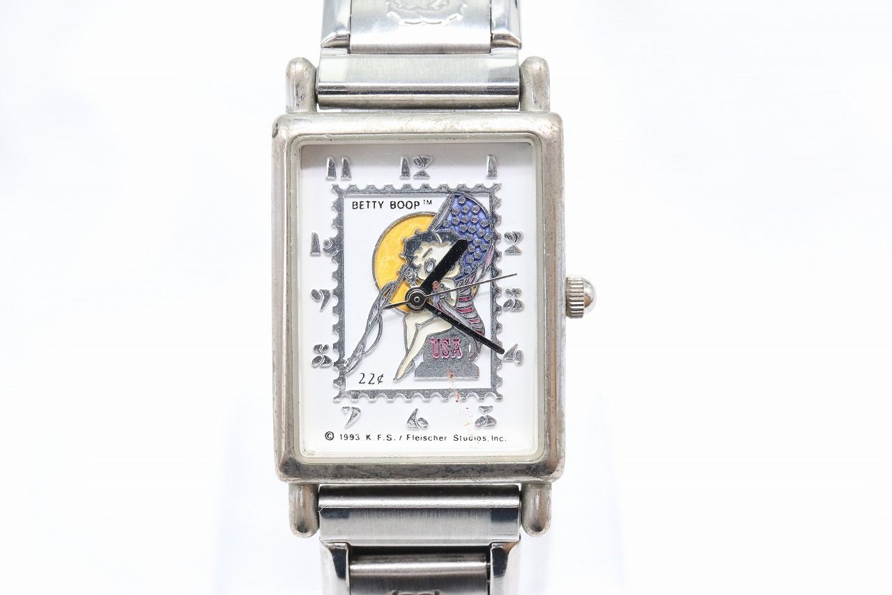 レア　ベティちゃん　BETTY BOOP 時計 W317-86】レア 動作品 電池交換済 BETTY BOOP ベティブープ ベティ