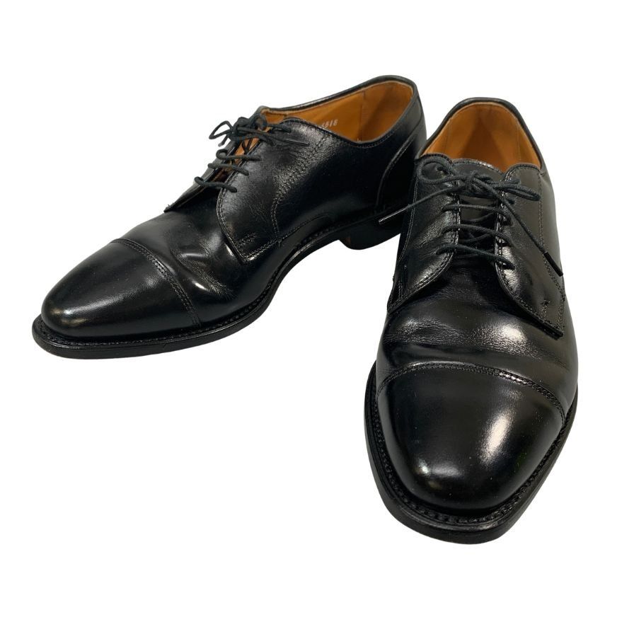 アレンエドモンズ ストレートチップ ダービー メンズ ブラック サイズUS7.5D Allen Edmonds ビジネスシューズ 約25.5cm【LA】【中古】 アレンエドモンズ ストレートチップ ダービー メンズ ブラック サイズ
