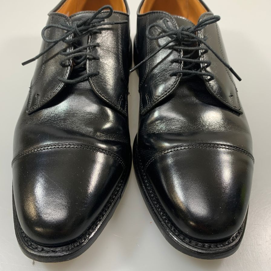 アレンエドモンズ ストレートチップ ダービー メンズ ブラック サイズUS7.5D Allen Edmonds ビジネスシューズ 約25.5cm【LA】【中古】 アレンエドモンズ ストレートチップ ダービー メンズ ブラック サイズ