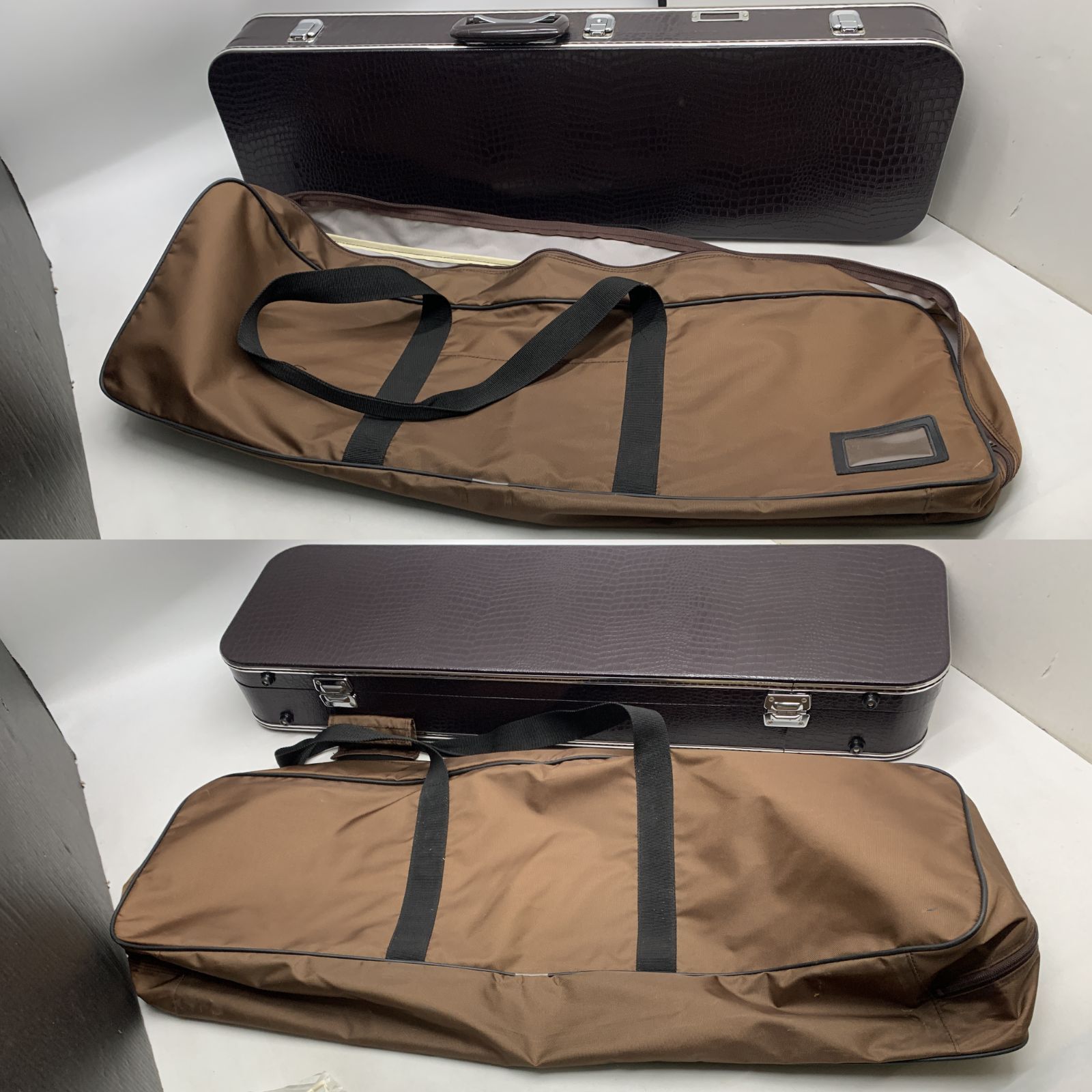 中古】【楽器】【三線】沖縄三線 本革 ソフトケース・ハードケース