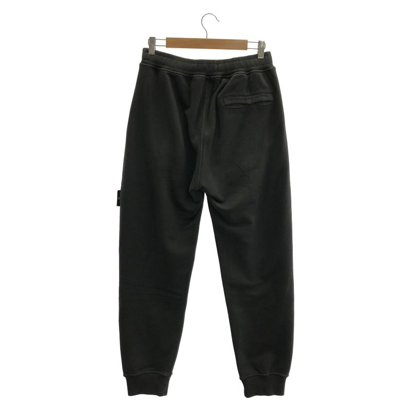 中古】STONE ISLAND スウェットパンツ S ブラック ストーンアイランド