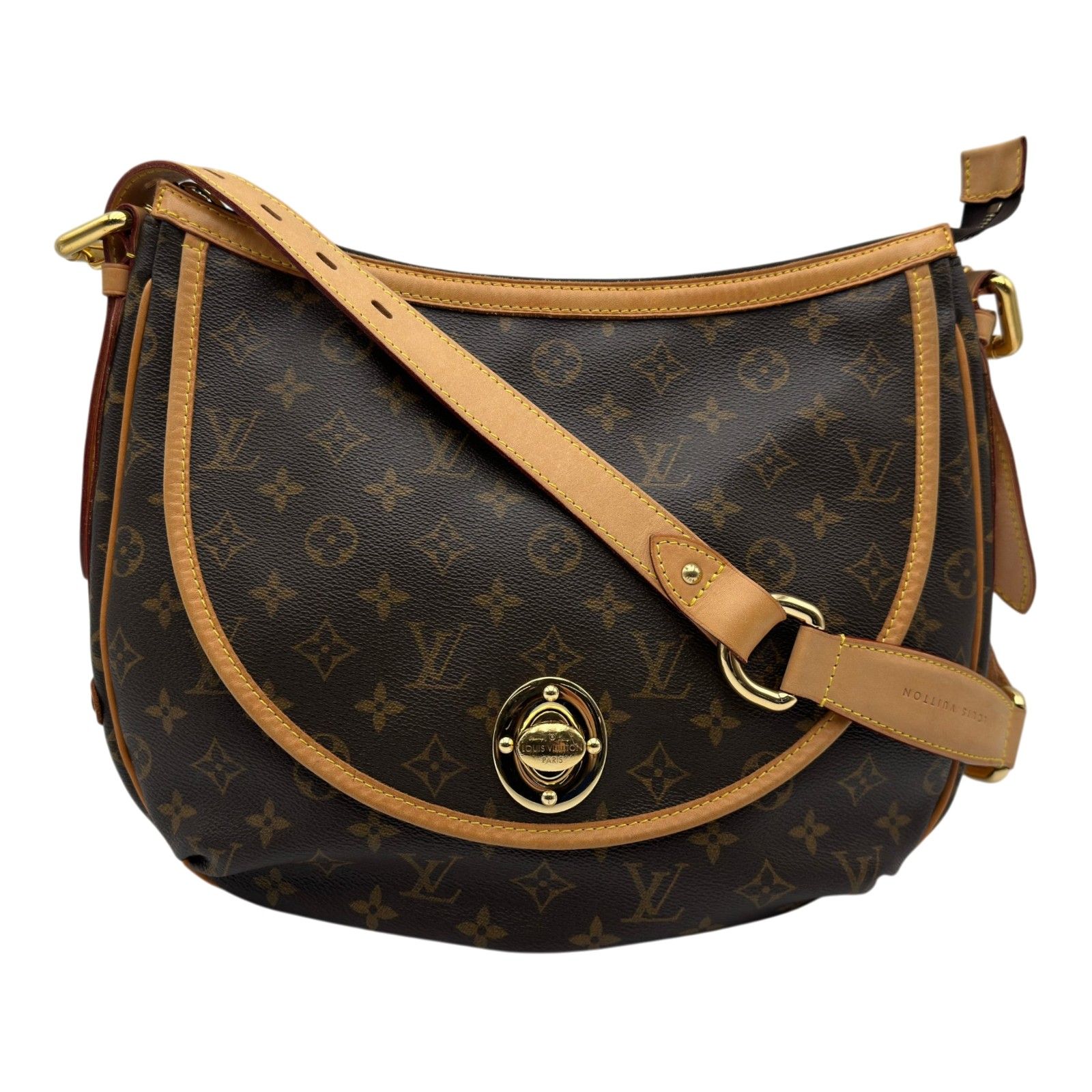 ルイ・ヴィトン LOUIS VUITTON トゥラムGM M40075 ブラウン モノグラム/レザー レディース ショルダーバッグ 104,000円