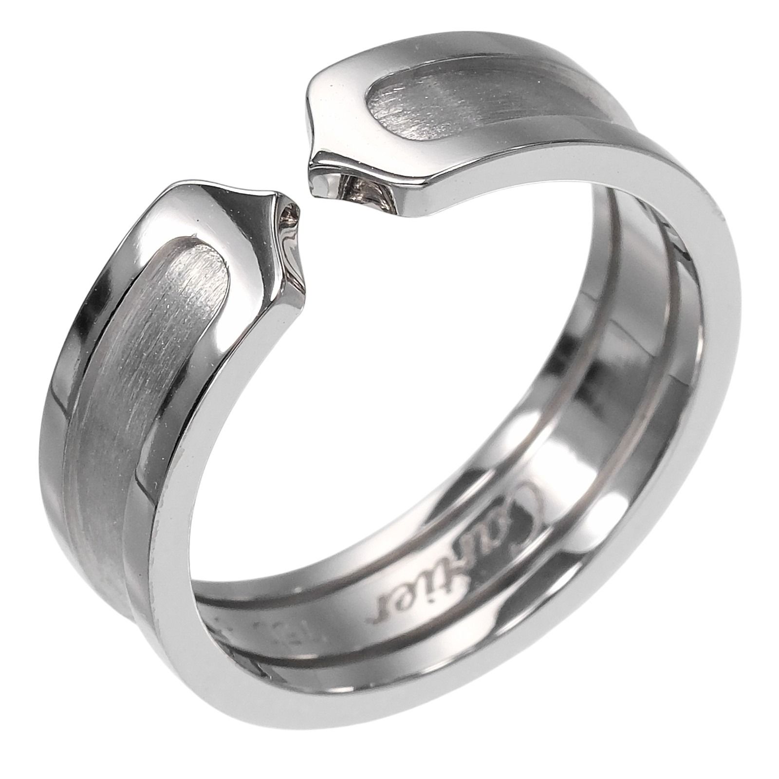 【CARTIER】カルティエ 2C K18ホワイトゴールド 20号 メンズ 8.32g リング・指輪 139,000円