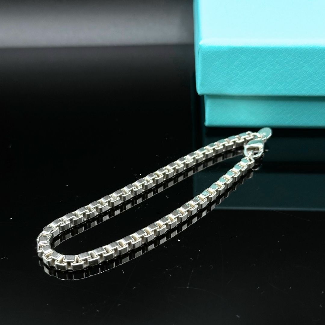 美品】Tiffany & Co ベネチアン ブレスレット シルバー925 SV925