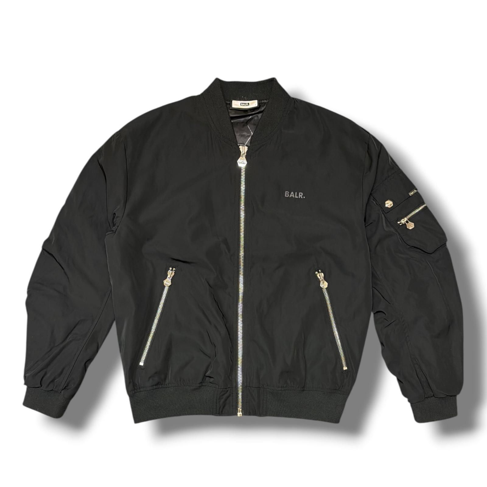 BALR. ボンバージャケット ブルゾン アウター ボーラー ブラック L