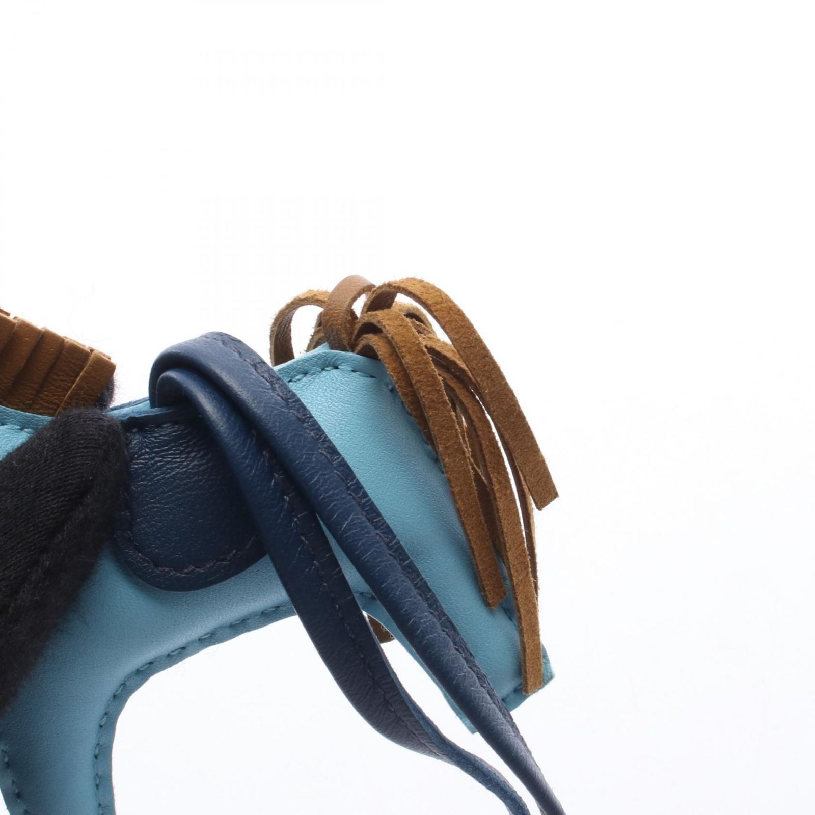 エルメス HERMES チャーム ロデオPM セレステ クラフト ブルードマルト