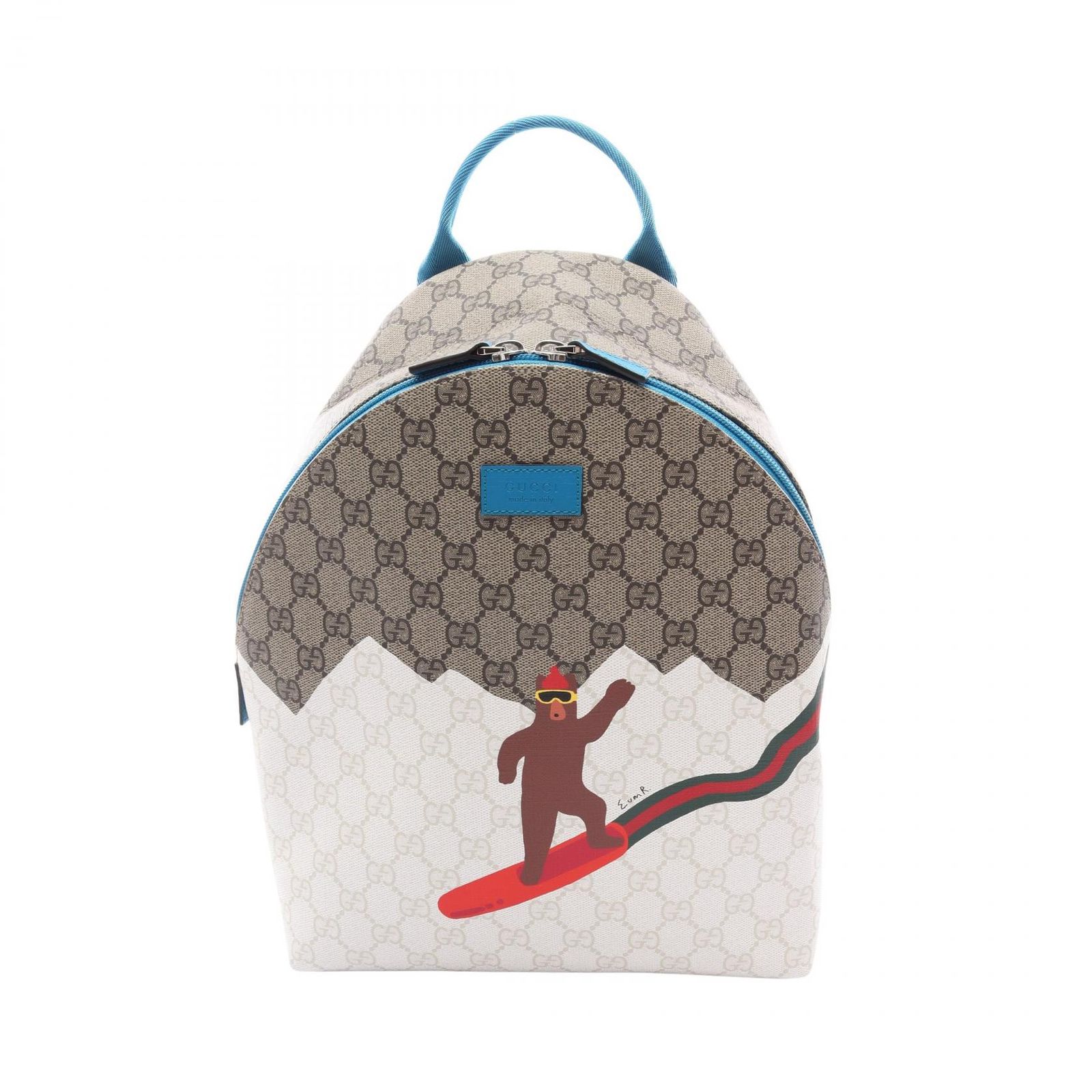 グッチ GUCCI リュックサック バックパック チルドレンズ GGスプリーム 851222 ベージュ/ブラウン/マルチ PVCコーティングキャンバス レザー チルドレンズ バックパック