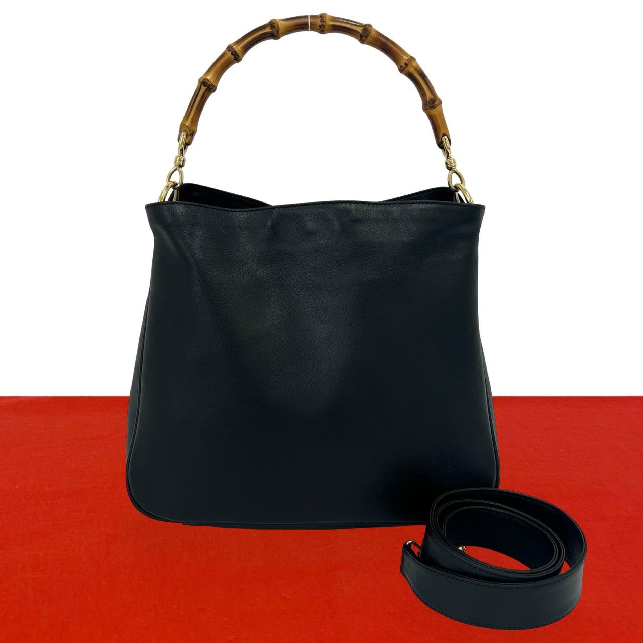 極 美品 GUCCI グッチ オールドグッチ ヴィンテージ GG ロゴ 金具 