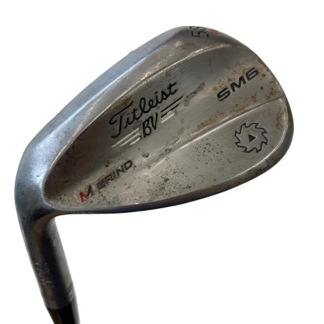 【中古】 タイトリスト VOKEY SPIN MILLED SM6 ツアークロム 58°/08°M レフティ ウェッジ WG 純正特注シャフト (フレックスX) メンズ 男性用 左利き レフティ 左用 Cランク ゴルフクラブ