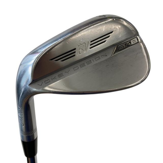 【中古】 タイトリスト VOKEY SPIN MILLED SM8 ツアークロム 48°/10°F レフティ ウェッジ WG リシャフト (フレックスその他) メンズ 男性用 左利き レフティ 左用 Cランク ゴルフクラブ