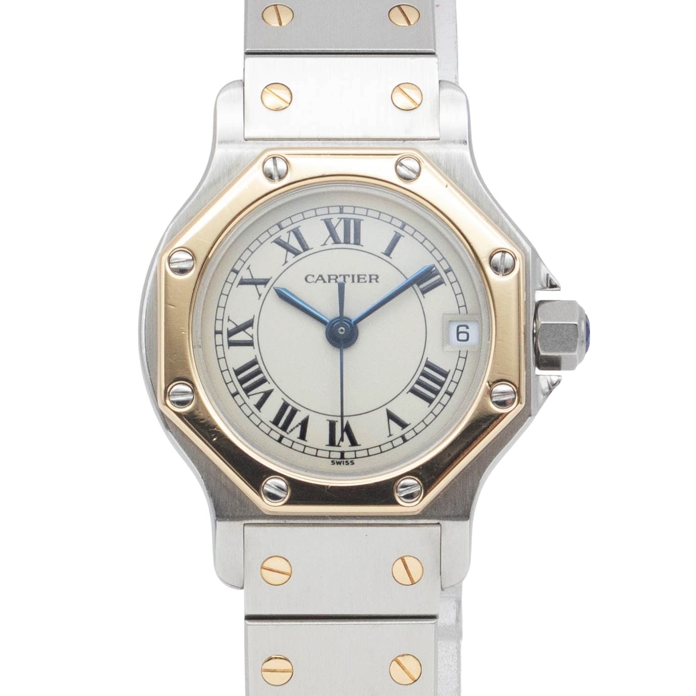 カルティエ Cartier サントス オクタゴン W2001683 Cartier Santos クォーツ 腕時計 レディース アイボリー