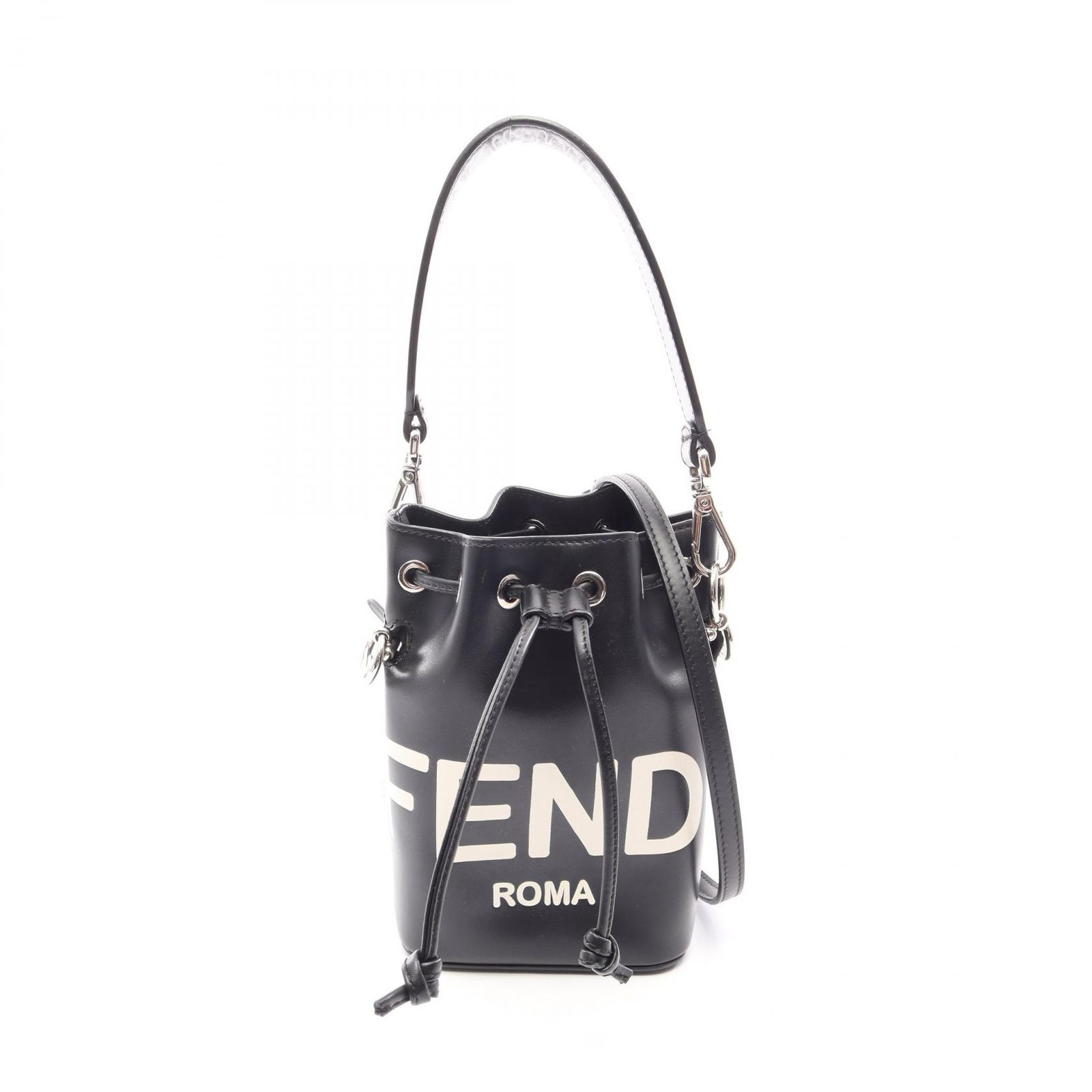 フェンディ FENDI ハンドバッグ ミニ モントレゾール 2WAY 8BS010 ブラック レザー ミニ モン トレゾール レディース Used B